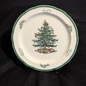 Spode Christmas Tree 12" Round Scalloped Platter